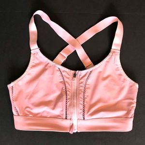 Fabletics Full support zip up Mauve Pink sportsbra